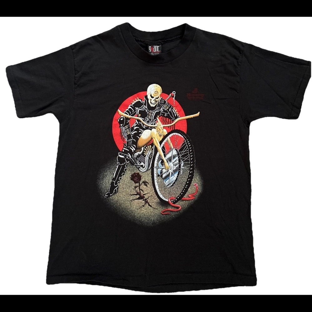 Vintage Alchemy T Shirt Single Stitch Motorcycle RARE